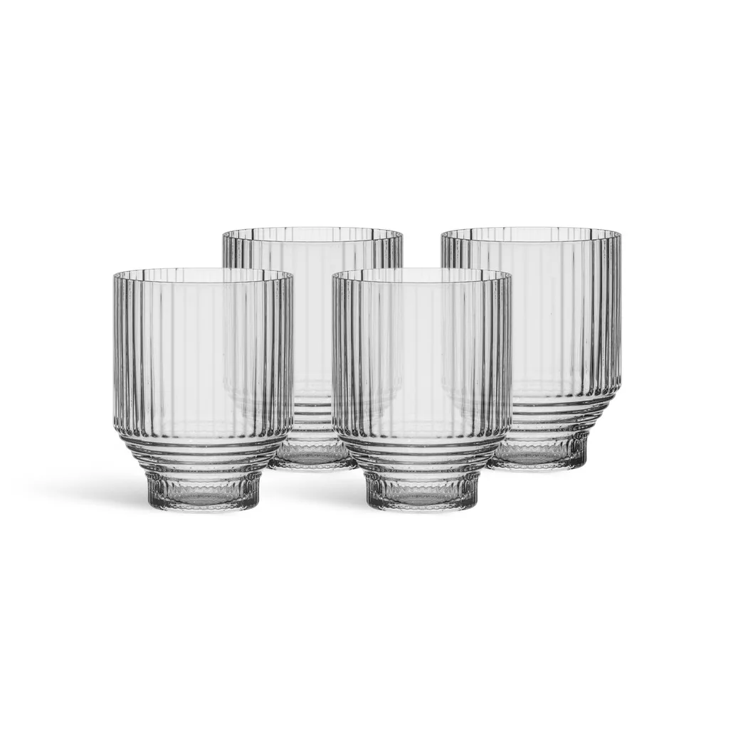 Pavilion lowballglas, Klar, 30 cl, 4-pak Kosta Boda