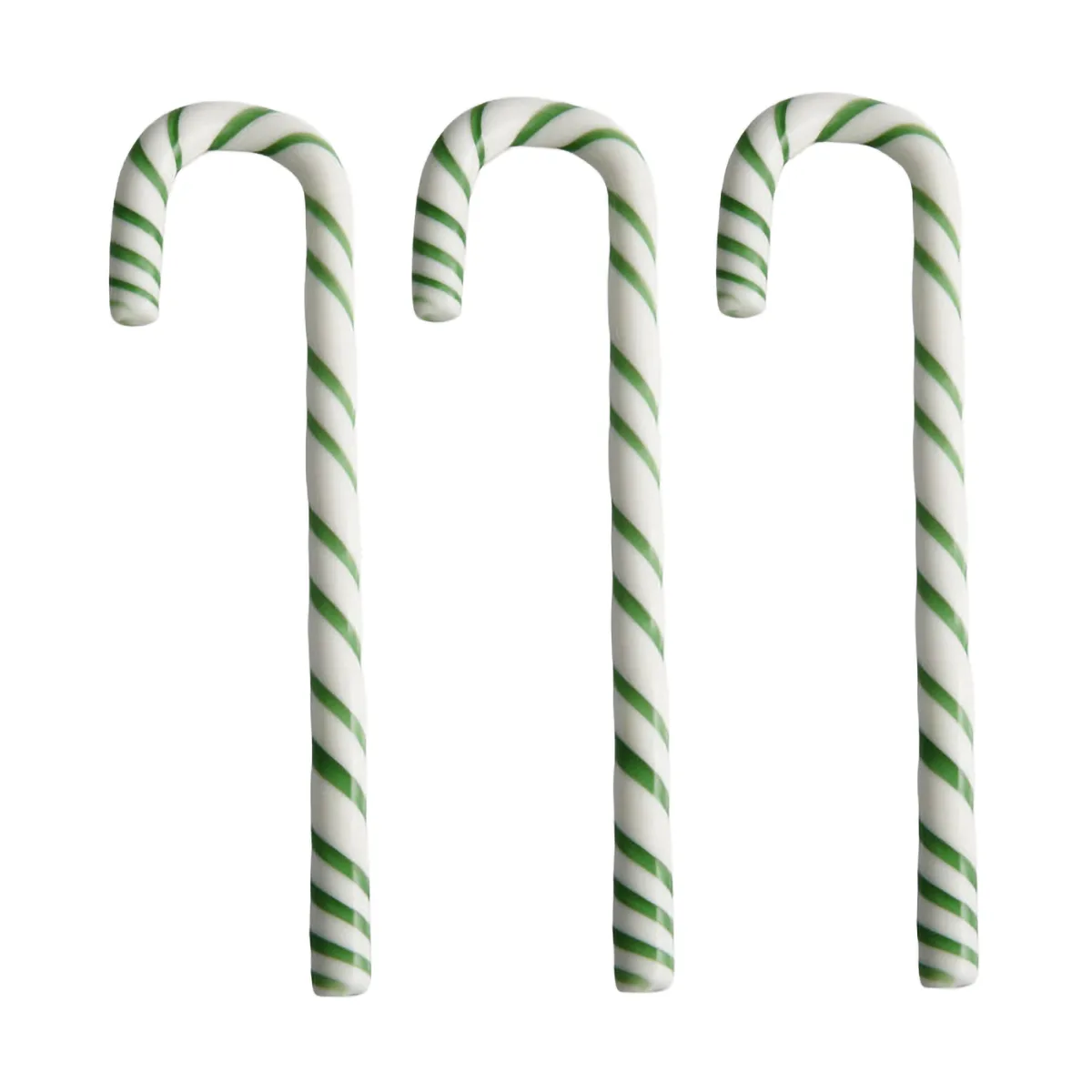 Polka stok 17 cm 3-pak, Hvid-grøn Kosta Boda