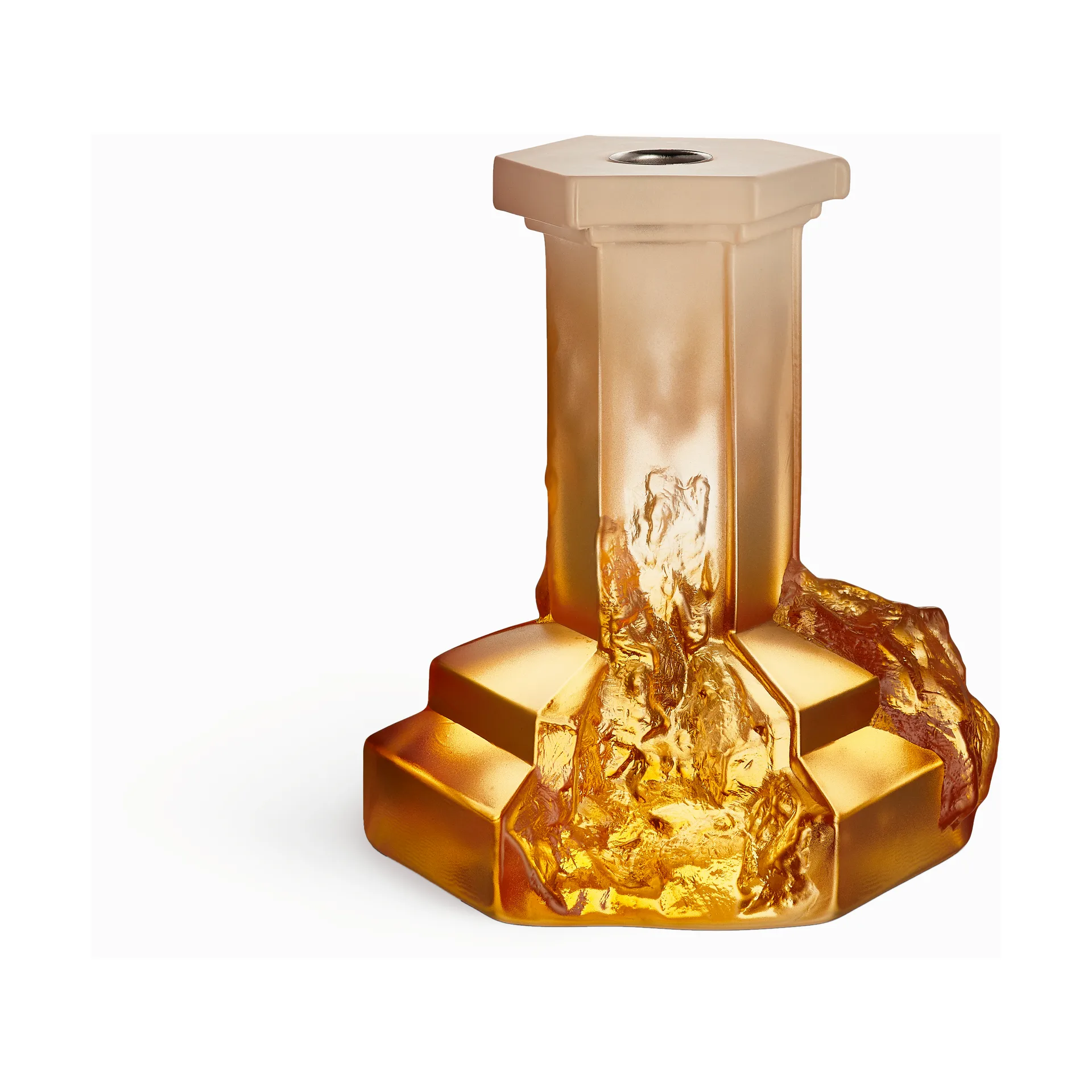 Rocky Baroque lysestage 175 mm, Ravfarvet dis Kosta Boda