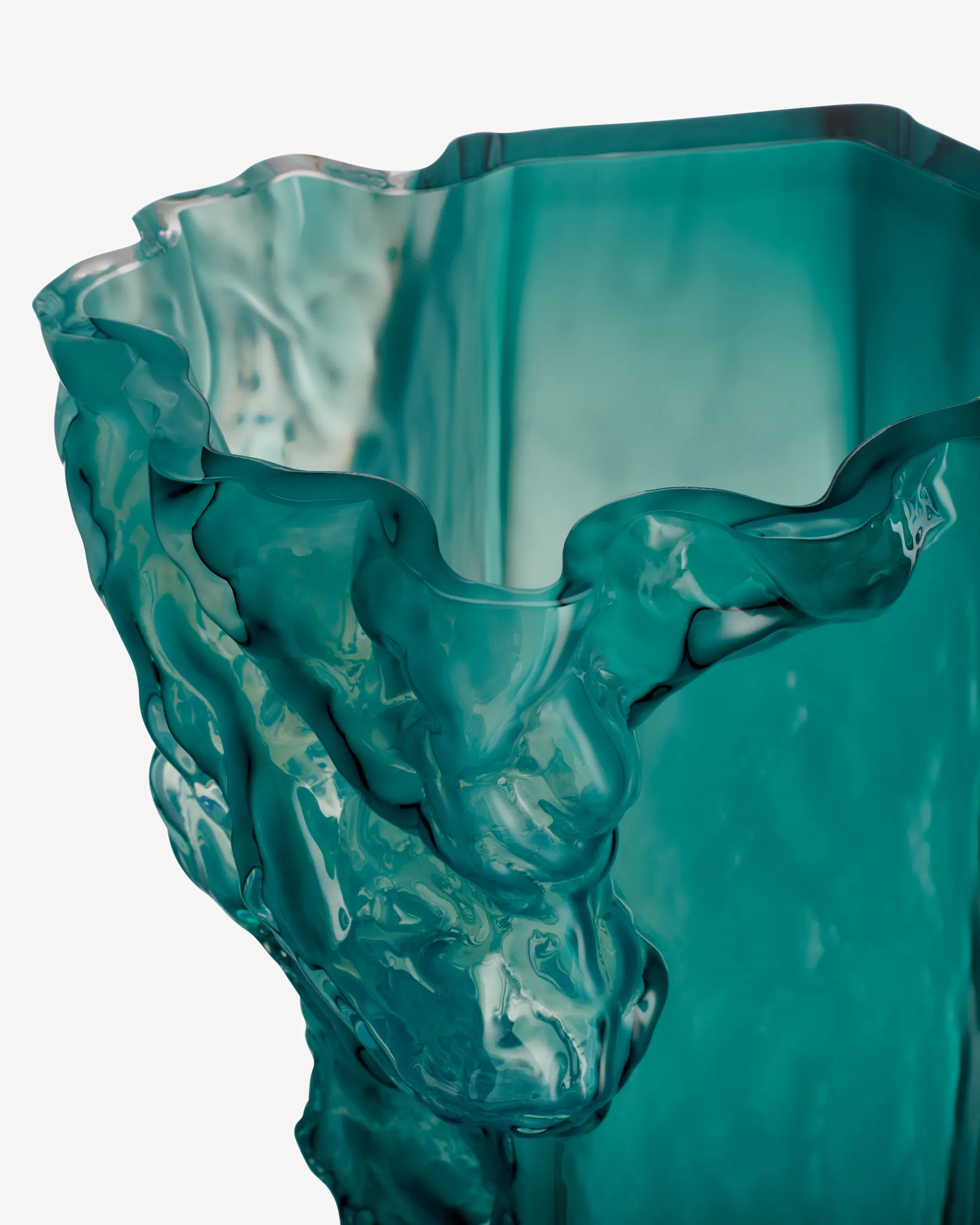 Rocky Baroque vase 35 cmm, Chrysocolla Kosta Boda