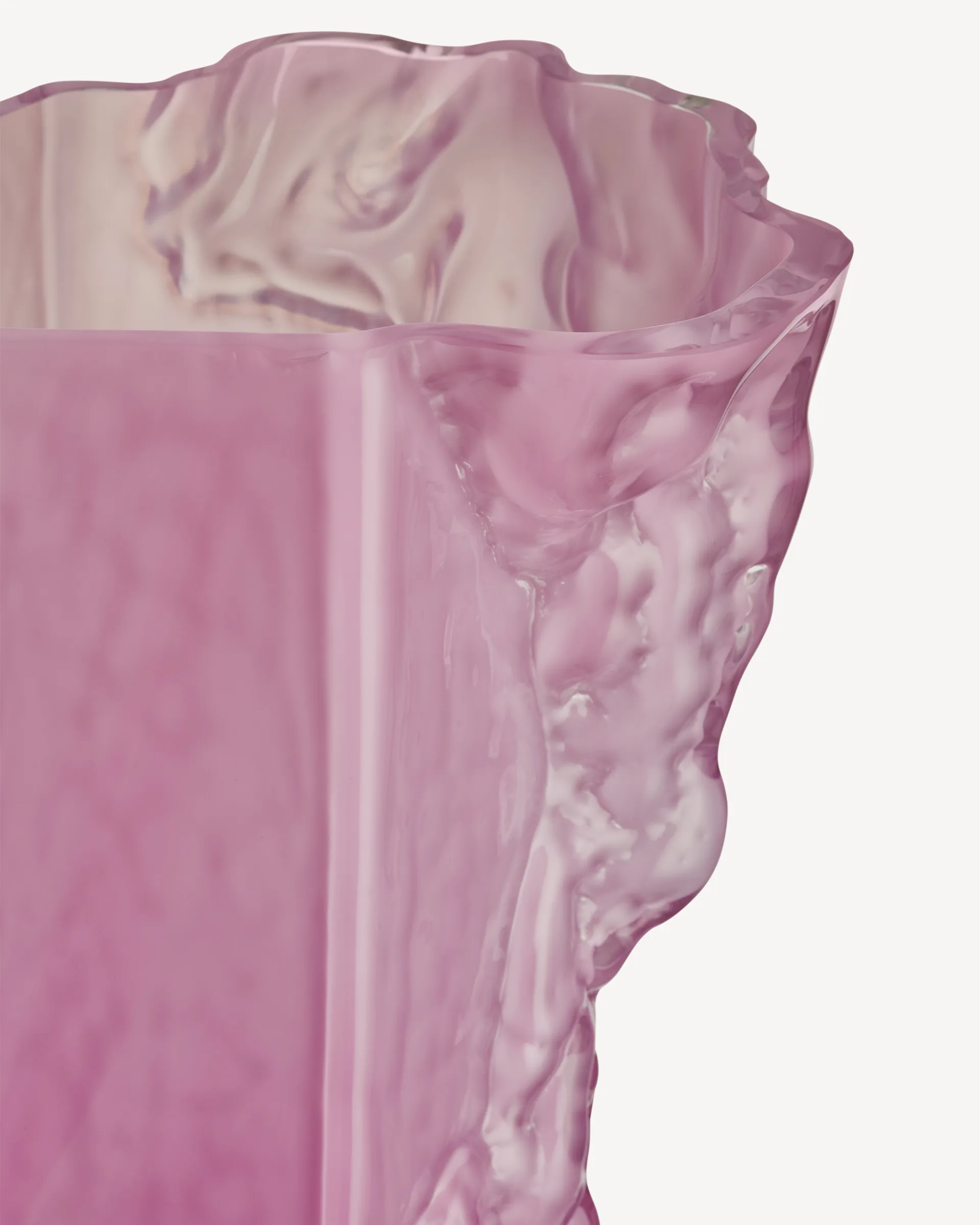 Rocky Baroque vase 35 cmm, Cool pink Kosta Boda