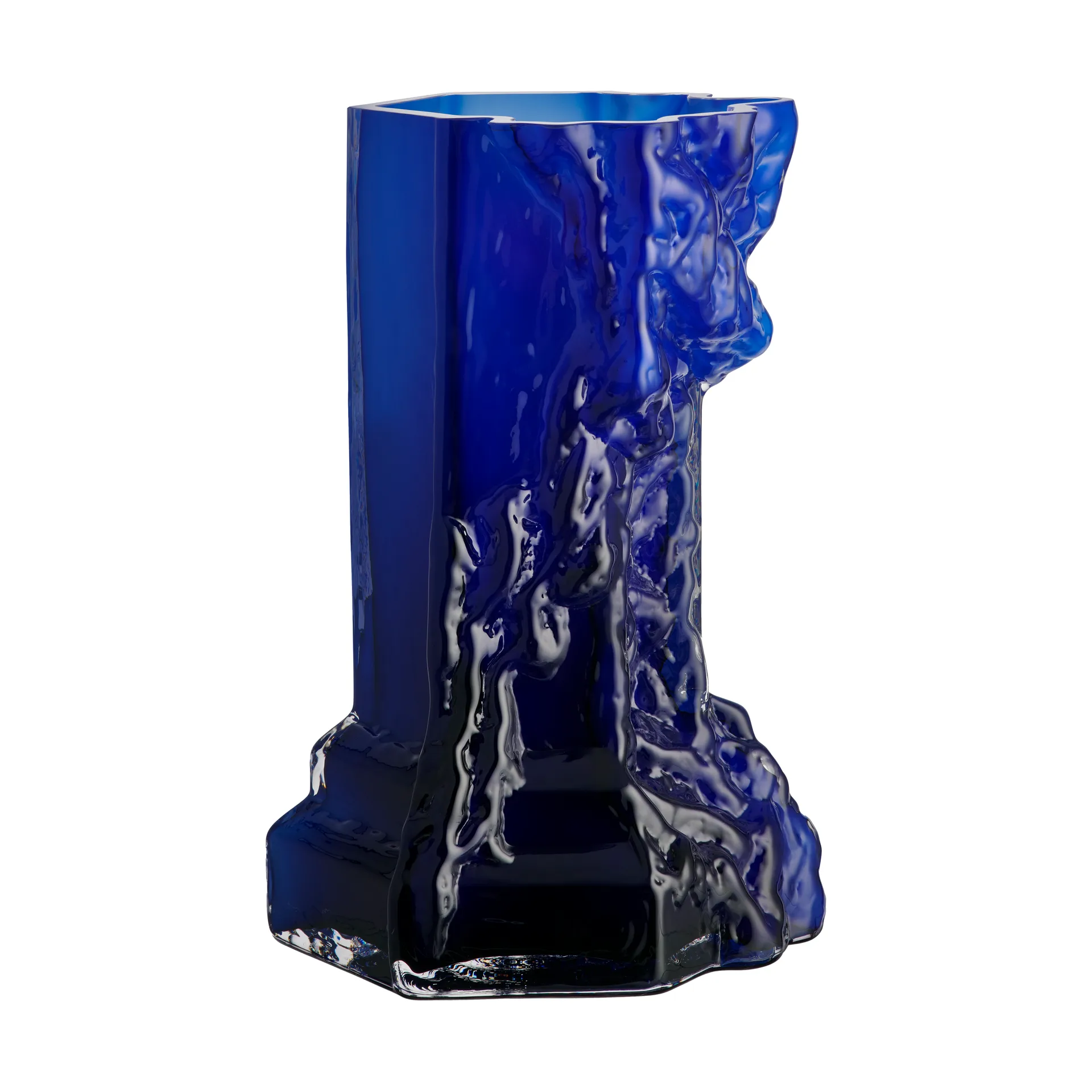 Rocky Baroque vase 35 cmm, Deep blue Kosta Boda