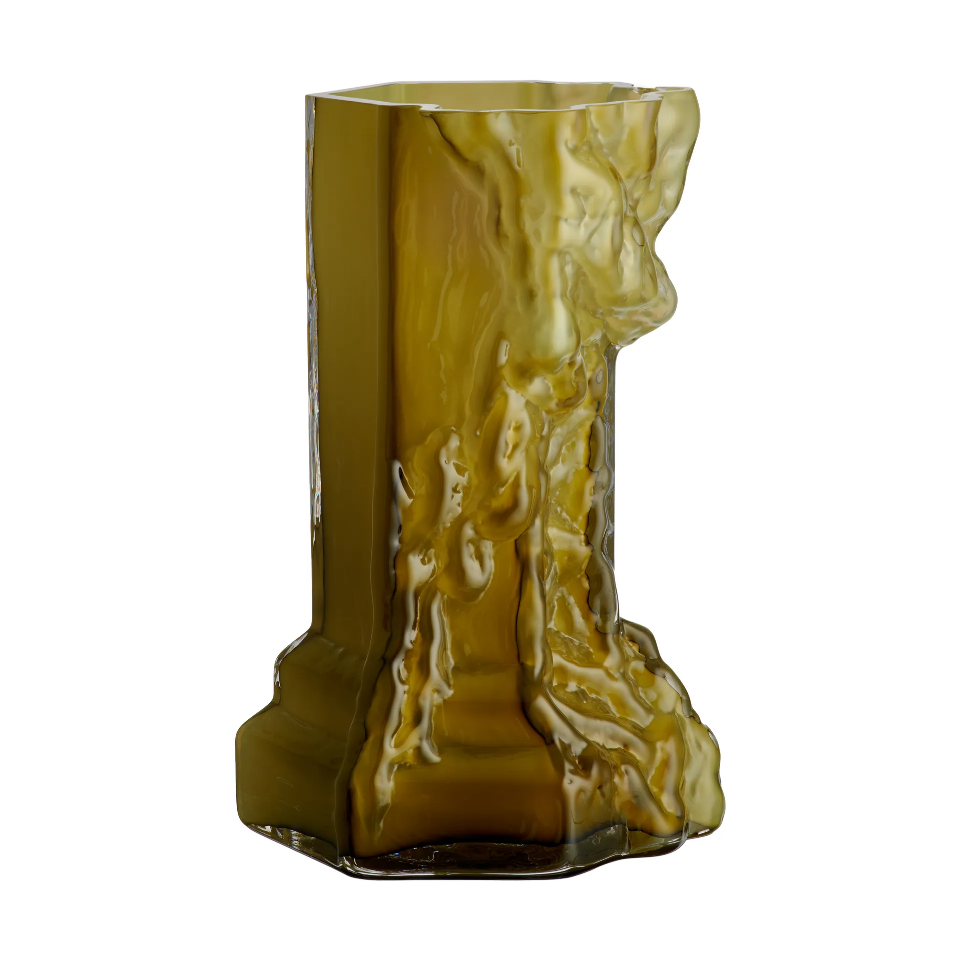 Rocky Baroque vase 35 cmm, Olive Kosta Boda