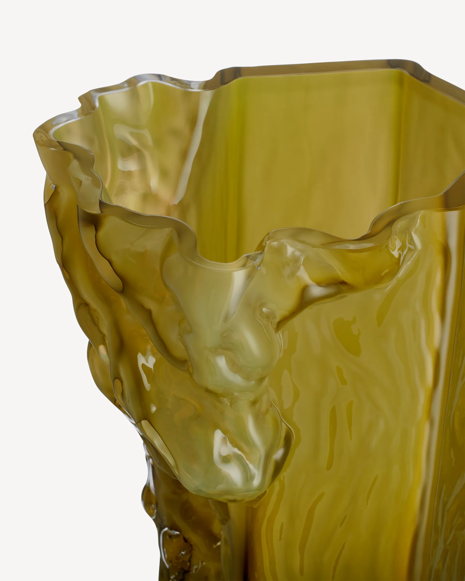 Rocky Baroque vase 35 cmm, Olive Kosta Boda