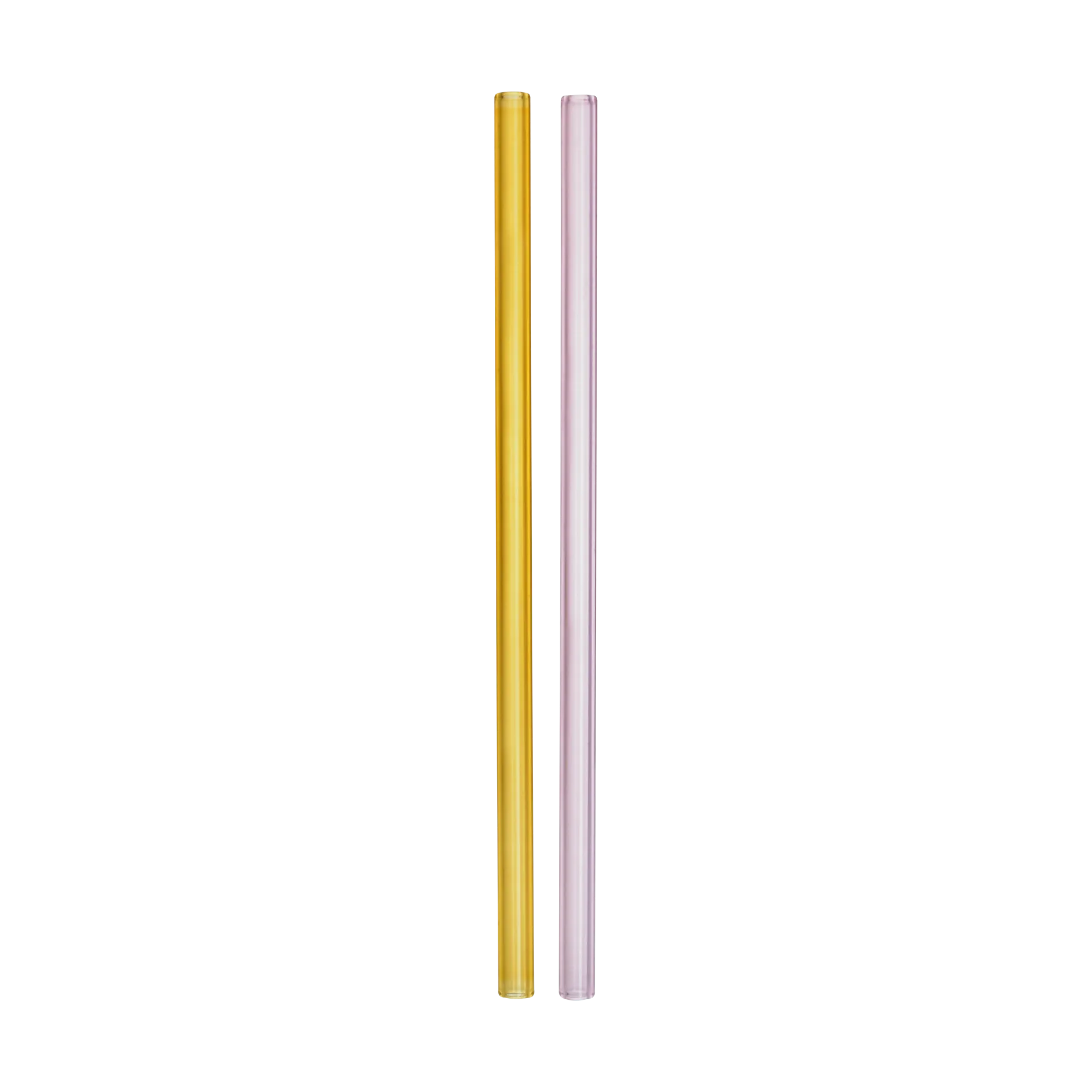 Sipsavor sugerør 200 mm 2-pak, Lyserød-gul Kosta Boda