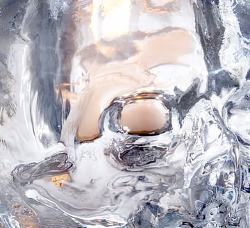 Skull lysestage - klart glas - Kosta Boda
