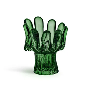 Solros lyslygte 11,5 cm - Smaragdgrøn - Kosta Boda
