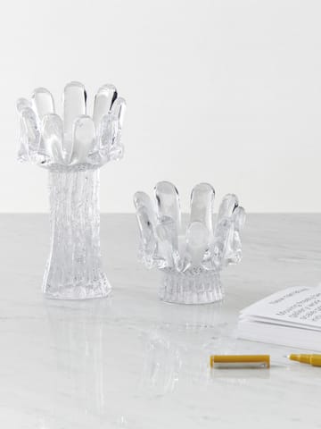 Solros lyslygte 9,2 cm - Klar - Kosta Boda