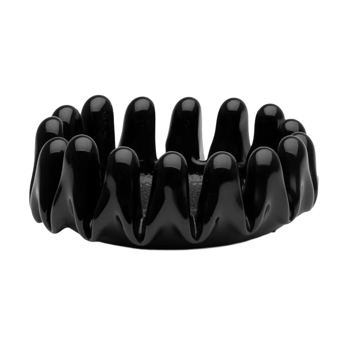 Solros skål, Sort, 7,5 cm Kosta Boda