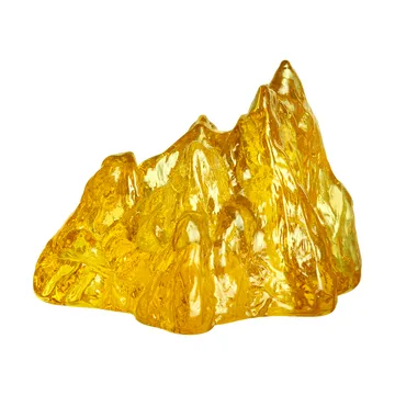 The Rock fyrfadsstage 91 mm - Gul - Kosta Boda