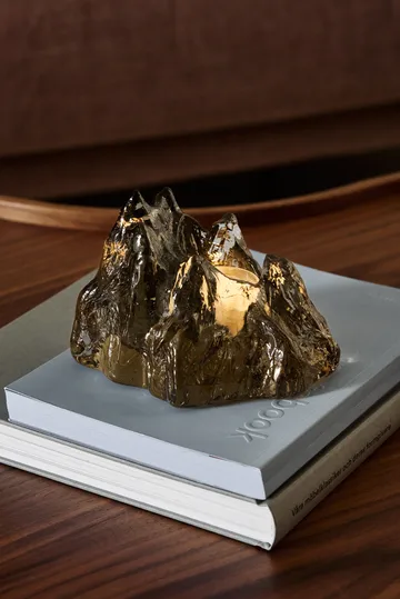 The Rock lyslygte 91 mm - Taupe - Kosta Boda