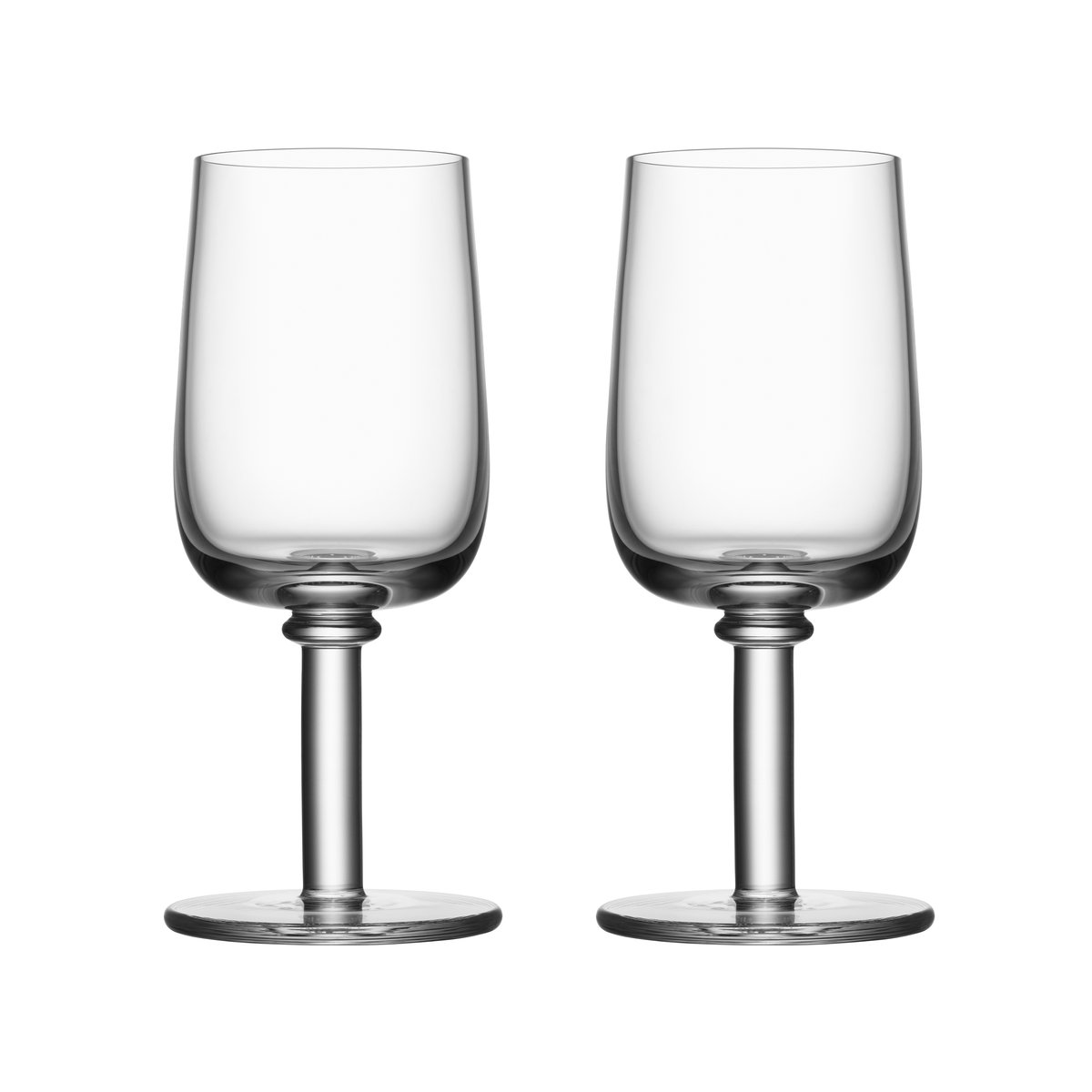 Kosta Boda Viva glas på fod 25 cl 2-pak Klar | Skandinavisk Design | Vinglas | Gennemsigtig