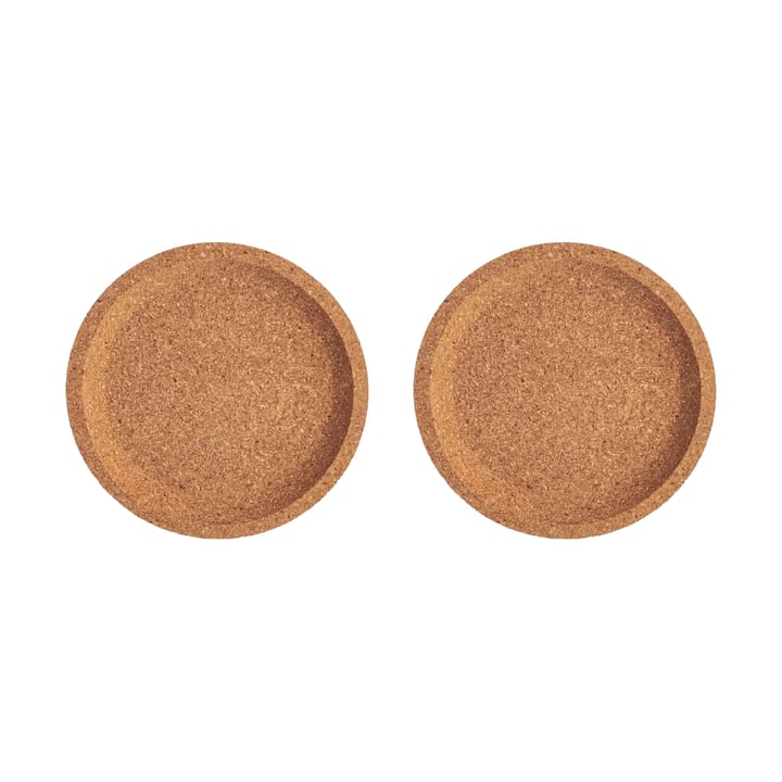 Viva korkunderlag Ø10,9 cm 2-pak - Brun - Kosta Boda
