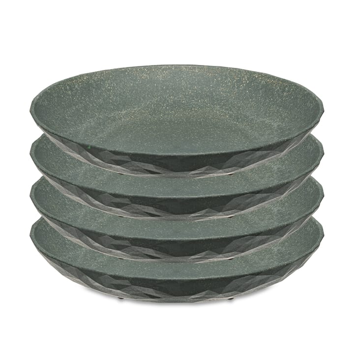 Club dyb tallerken Ø22 cm 4-pak - Nature ash grey - Koziol