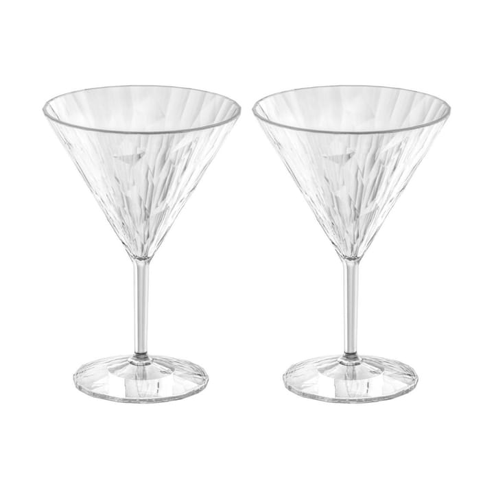 Club No. 12 martiniglas plast 25 cl 2-pak - Krystalklar - Koziol