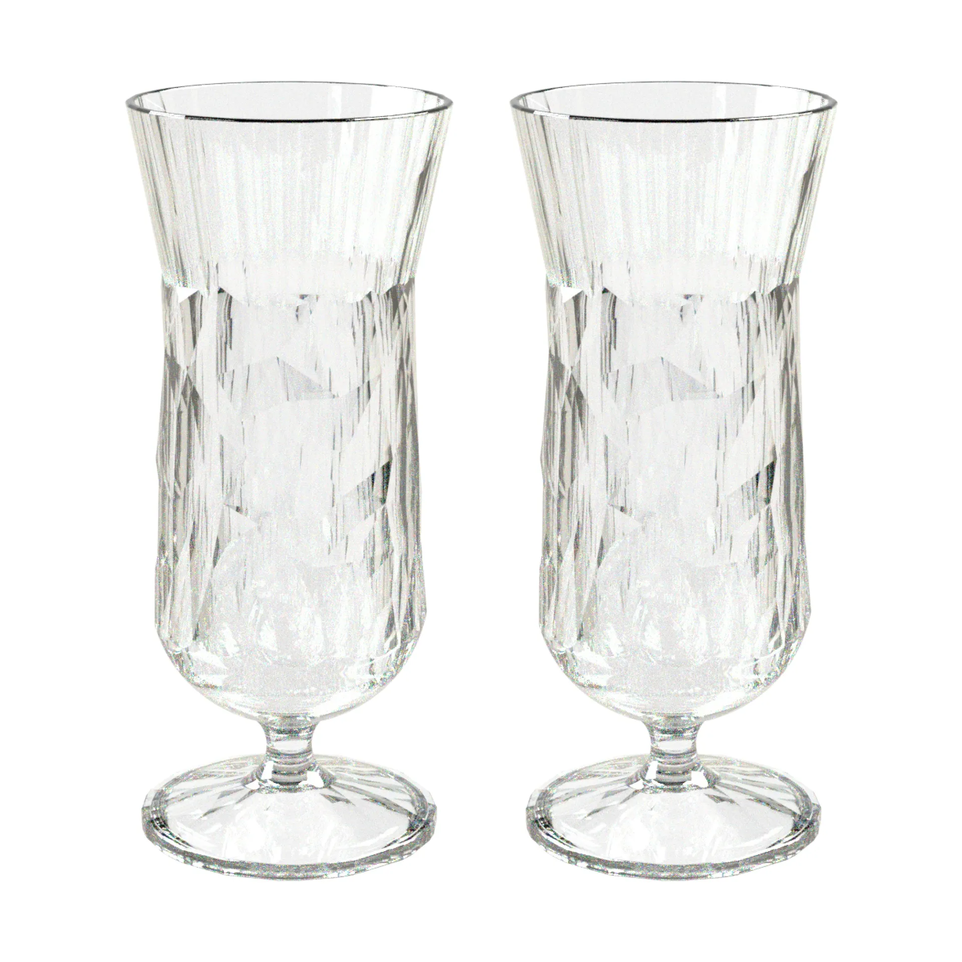 Club No. 17 drinksglas plast 40 cl 2-pak, Krystalklar Koziol