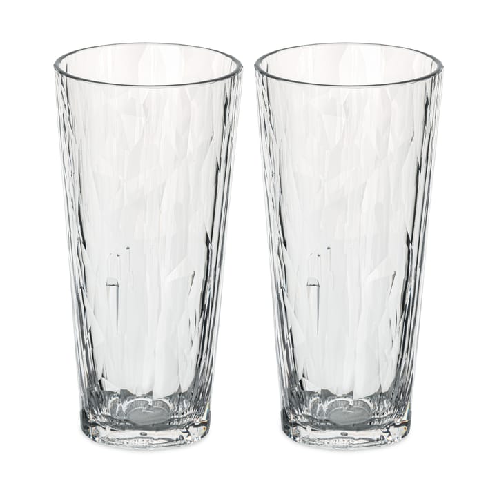 Club No. 19 drikkeglas plast 25 cl 2-pak - Krystalklar - Koziol