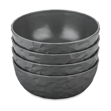 Club skål Ø16,2 cm 4-pak biocirkulær termoplast - Nature ask grey - Koziol