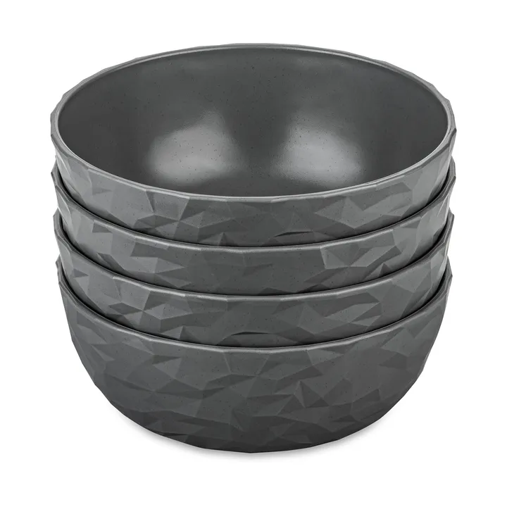 Club skål Ø16,2 cm 4-pak biocirkulær termoplast - Nature ask grey - Koziol