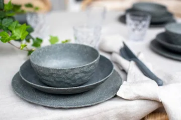 Club skål Ø16,2 cm 4-pak biocirkulær termoplast - Nature ask grey - Koziol