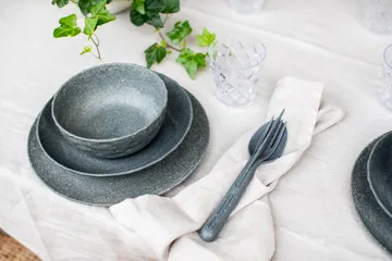 Club skål Ø16,2 cm 4-pak biocirkulær termoplast - Nature ask grey - Koziol