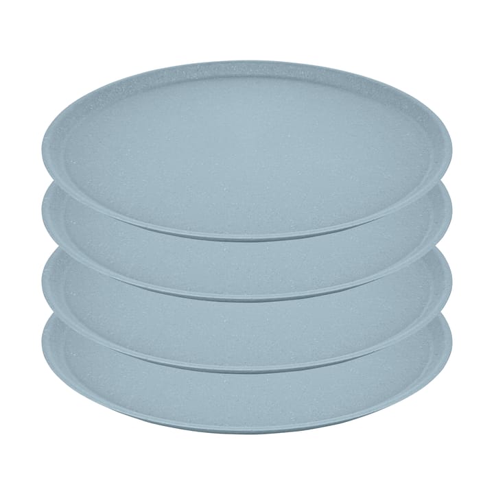 Connect tallerken Ø25,5 cm 4-pak - Nature flower blue - Koziol