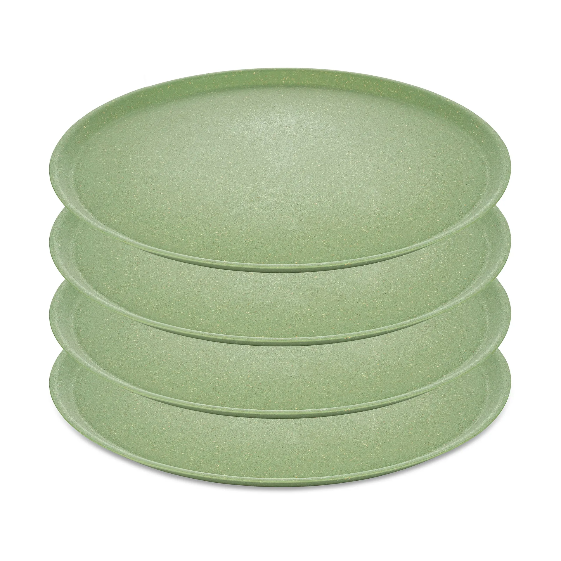 Connect tallerken Ø25,5 cm 4-pak, Nature leaf green Koziol