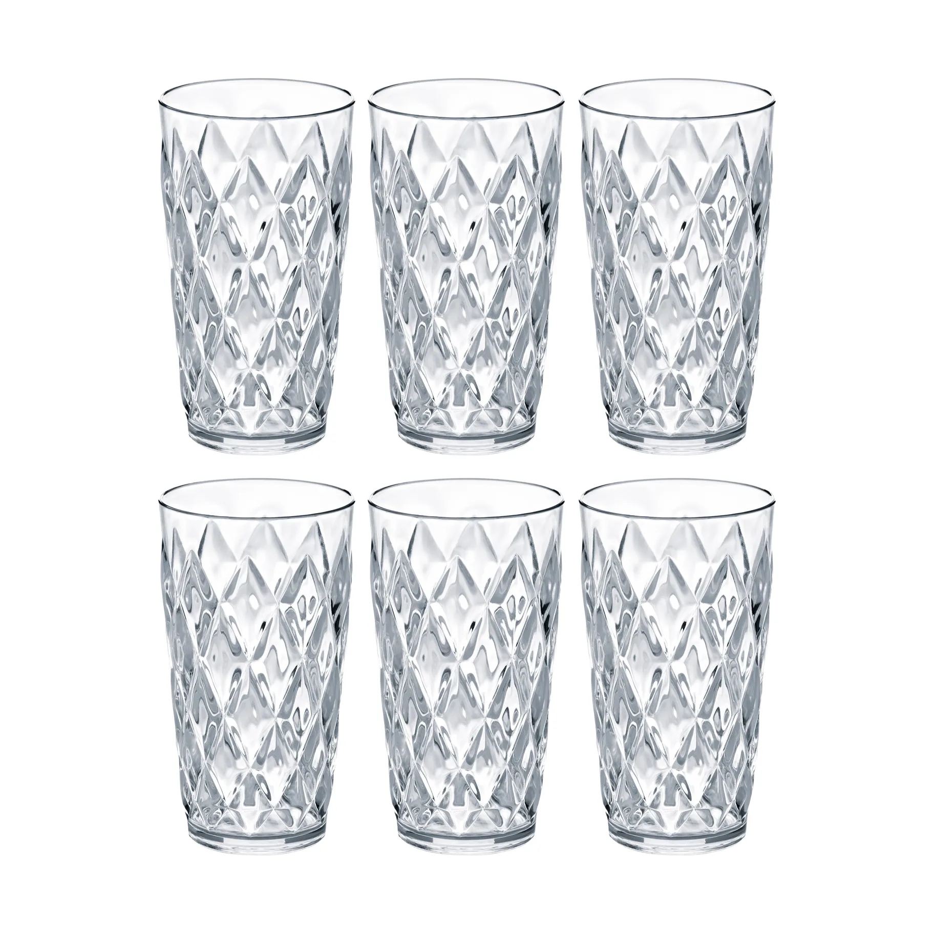 Crystal L glas 6-pak, Krystalglas Koziol