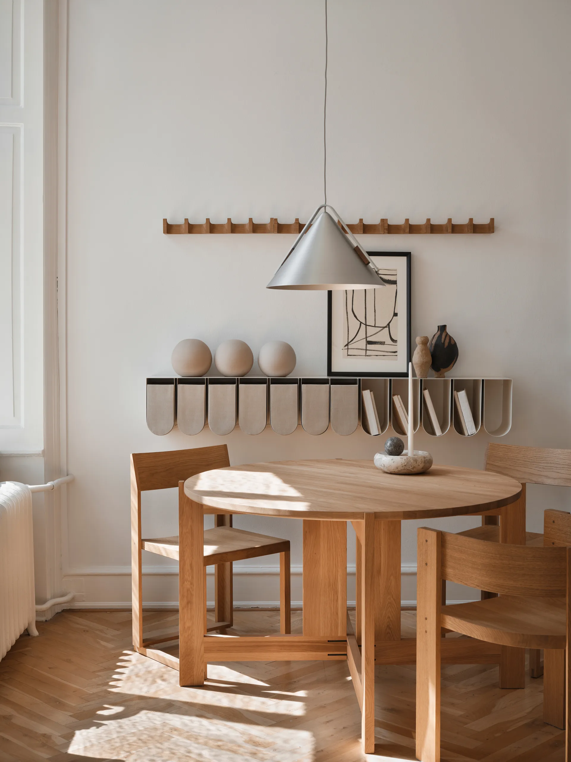 Column knagerække 49 cm, Varmolieret eg Kristina Dam Studio