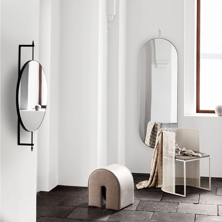 Rotating spejl - beige - Kristina Dam Studio