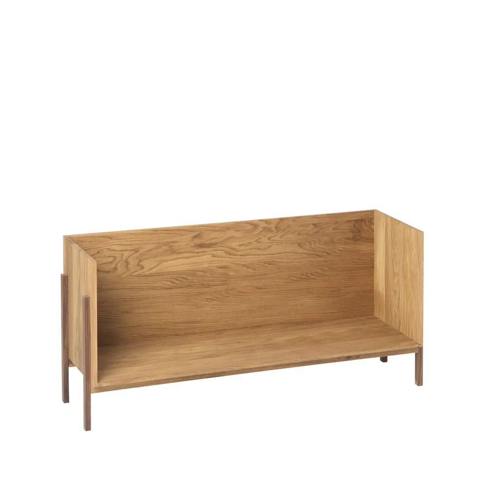 Stack hylde, oak, add on, mørkt olieret beslag i valnød Kristina Dam Studio