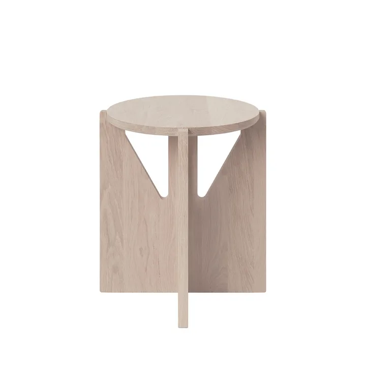 Stool rund skammel - Oak, Ø36x42 cm - Kristina Dam Studio