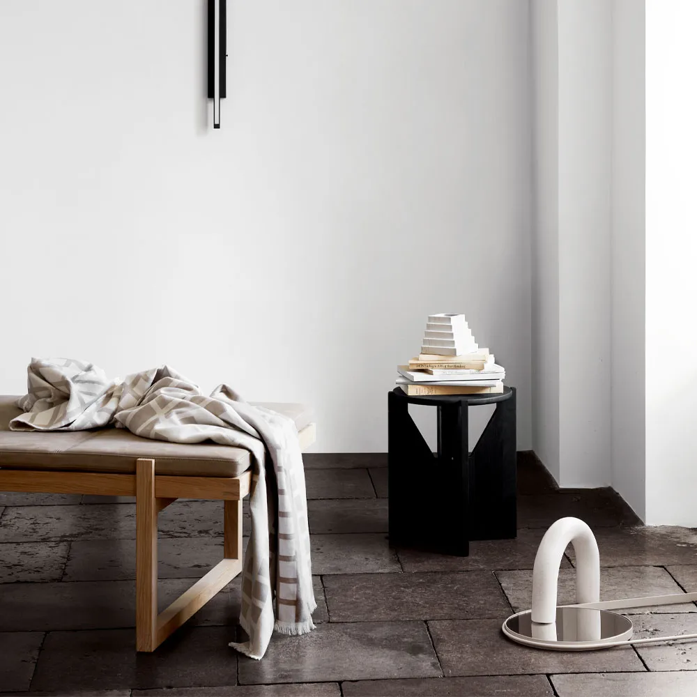 Stool skammel, Oak black Kristina Dam Studio