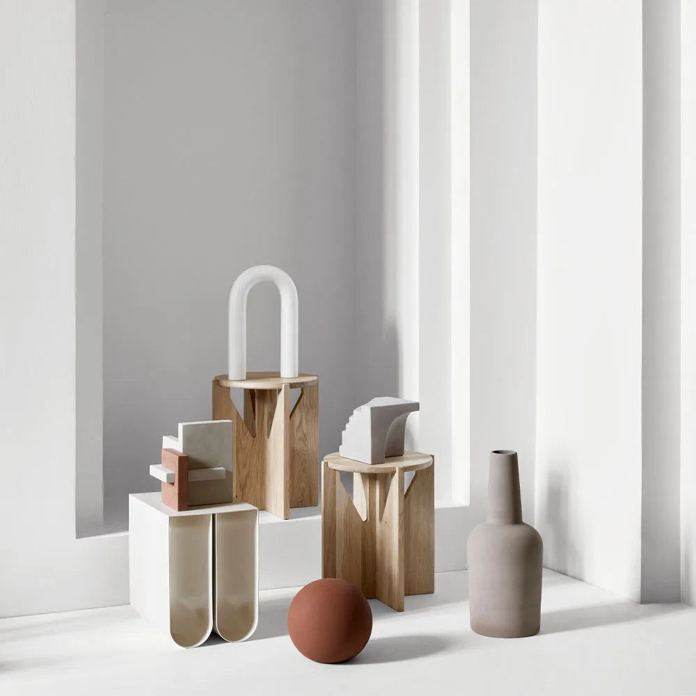 Stool skammel, Oak black Kristina Dam Studio