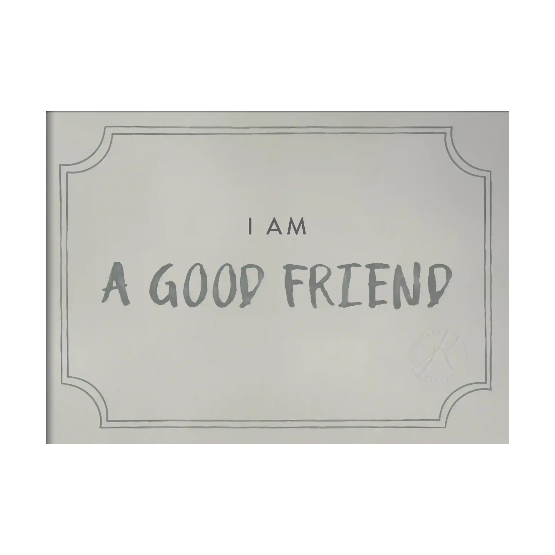 Good friend diploma plakat 21x30 cm, Dusty mint Kunskapstavlan®