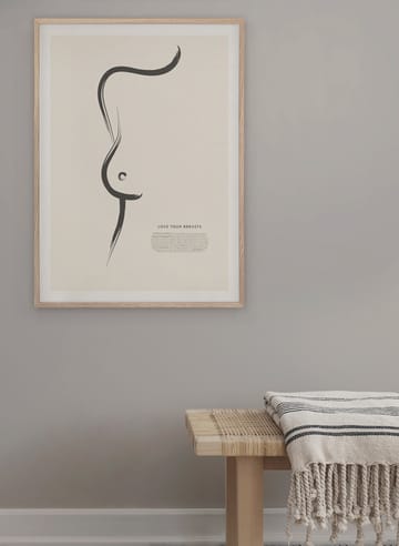 Love your breasts plakat - 50x70 cm - Kunskapstavlan®