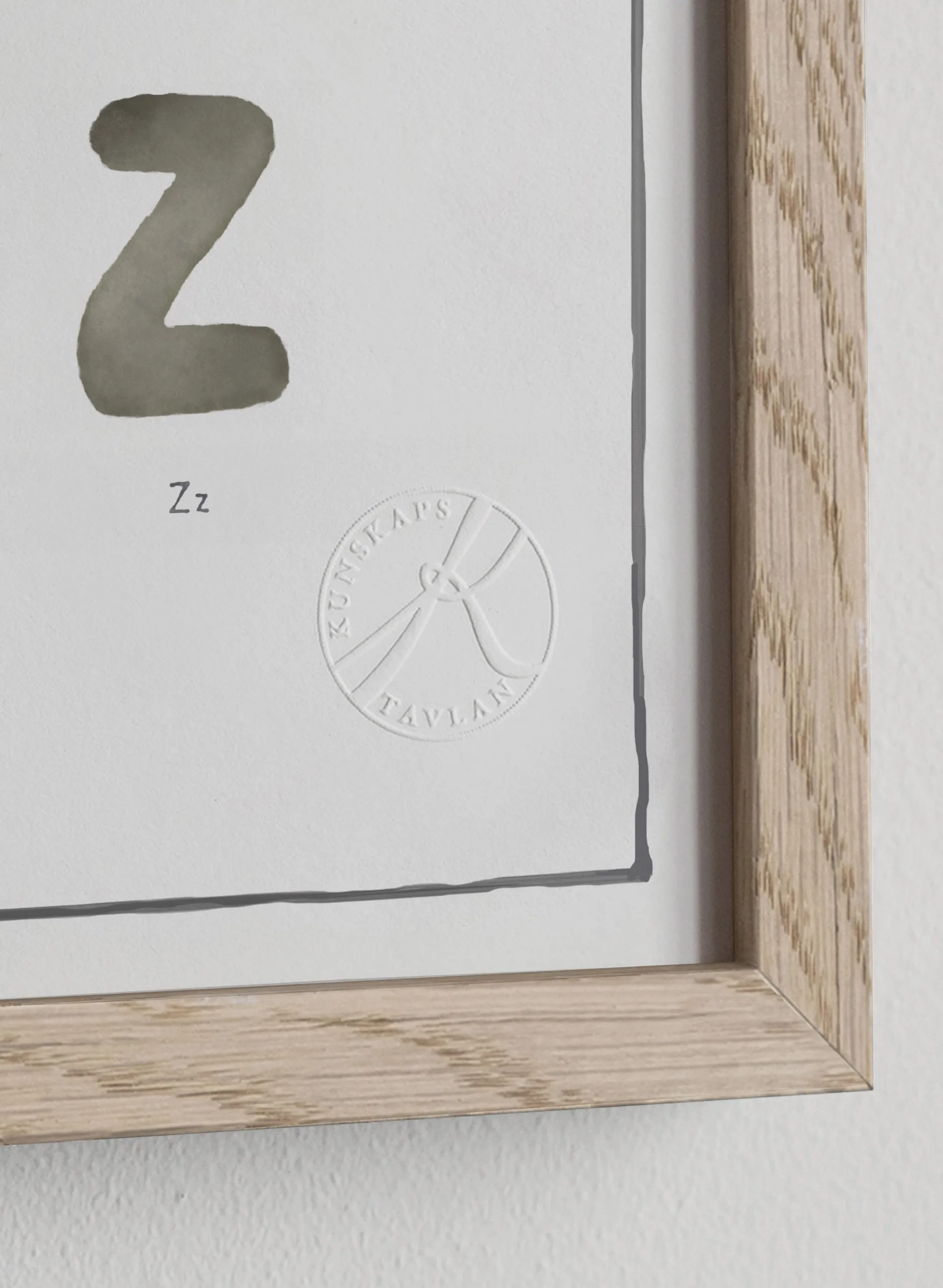 The alphabet watercolour plakat, 50x70 cm Kunskapstavlan®