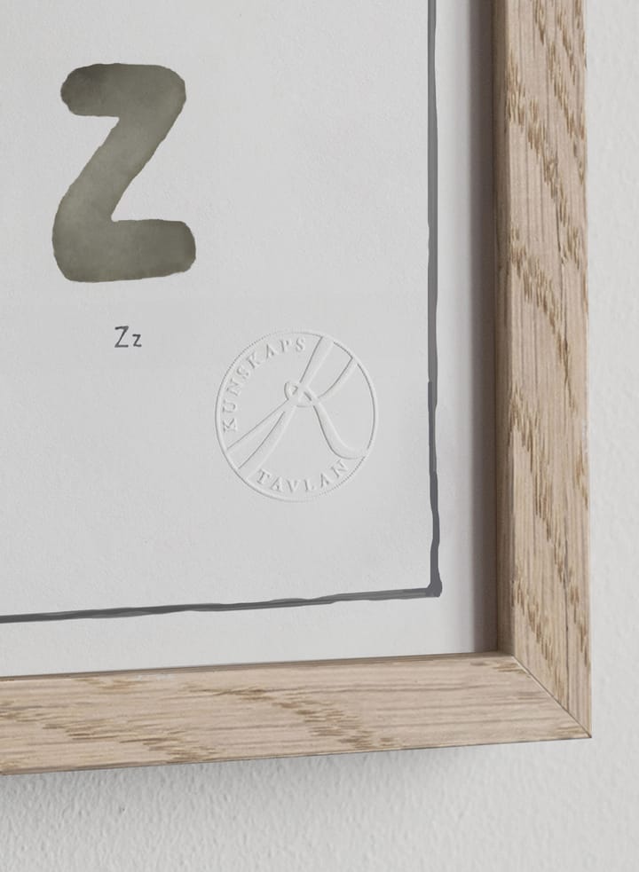 The alphabet watercolour plakat, 50x70 cm Kunskapstavlan®