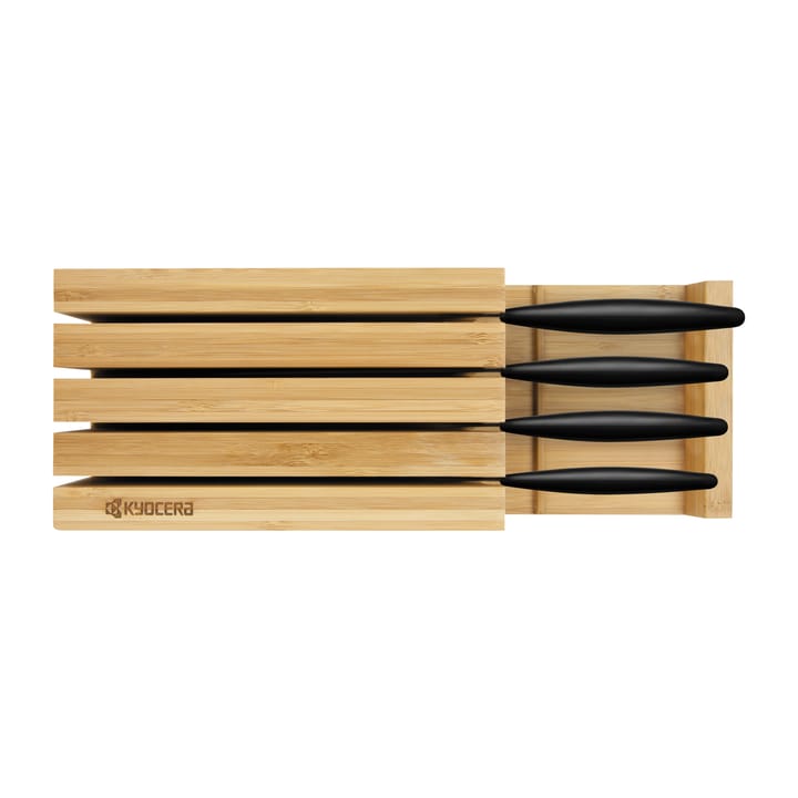 Kyocera knivblok bambus til 4 knive - 34 cm - Kyocera