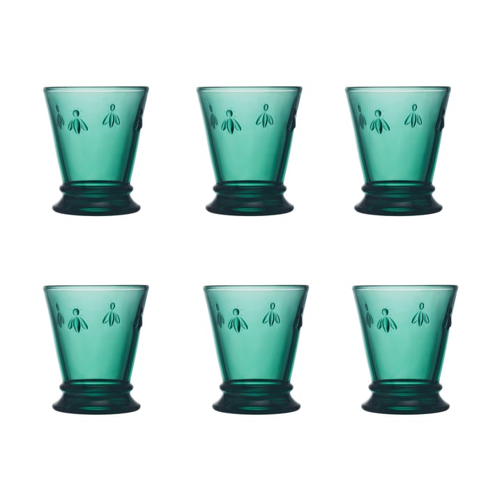 Abeille drikkeglas 26 cl 6-pak - Smaragdgrøn - La Rochère