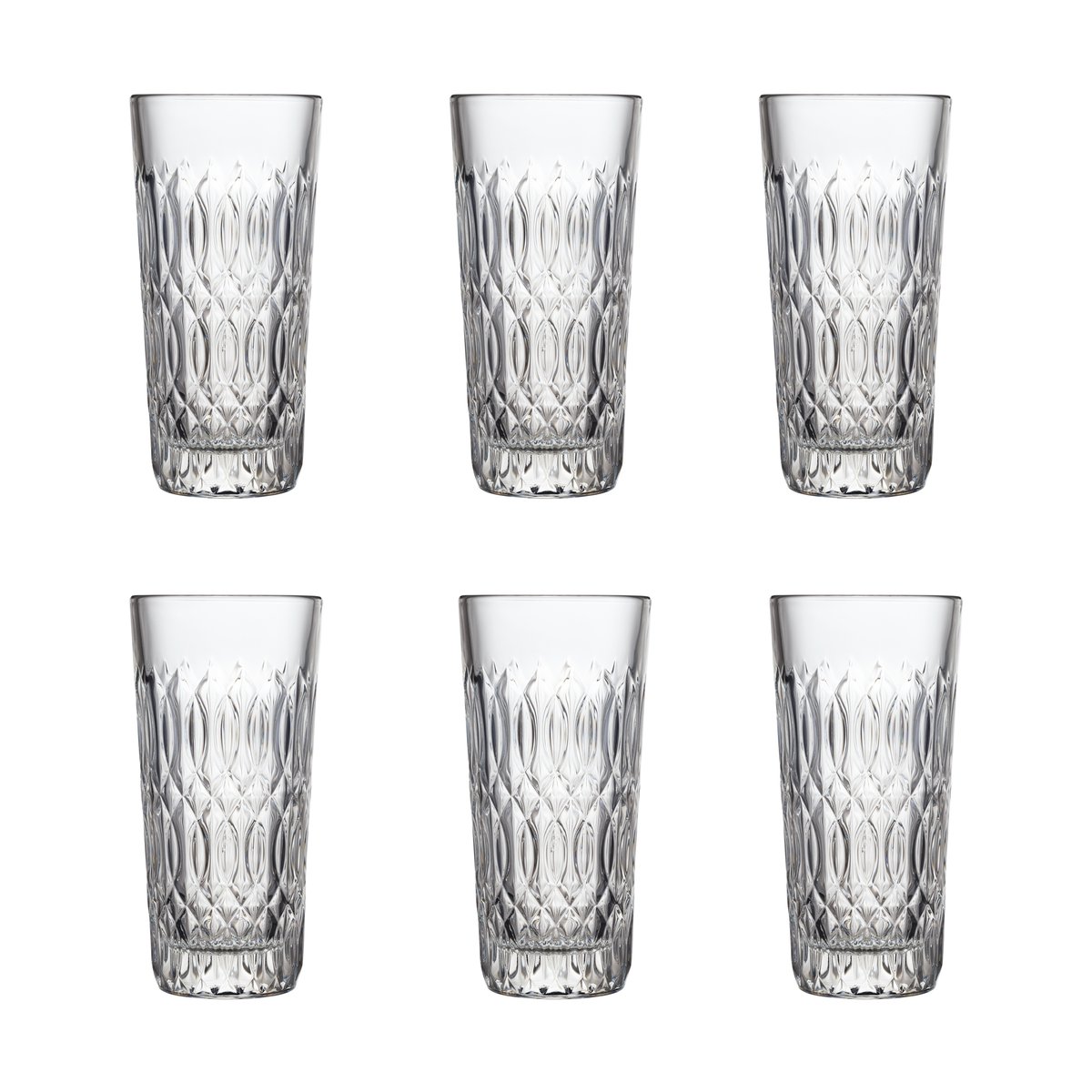 La Rochère Verone drinksglas 34 cl 6-pak Klar | Skandinavisk Design | Drinksglas | Gennemsigtig