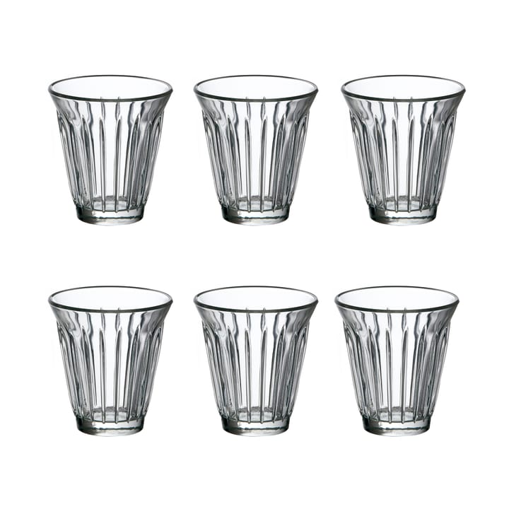 Zinc drikkeglas 19 cl 6-pack - Klar - La Rochère