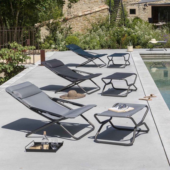 Transabed Next BeComfort fodskammel, Silver Lafuma