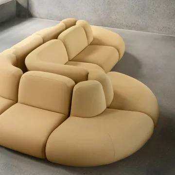 BAU sofa 3-personers, Zero beige - Lammhults
