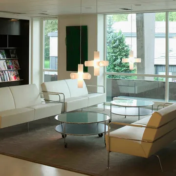 Chicago III sofabord - Sort laminat-krom - Lammhults