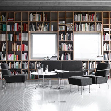 Chicago III sofabord - Sort laminat-krom - Lammhults