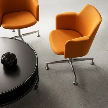 Chicago sofabord - Sort laminat, Ø90 cm - Lammhults