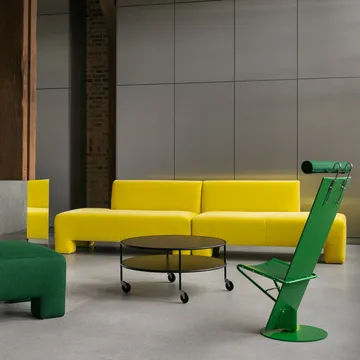 Chicago sofabord - Sort laminat, Ø90 cm - Lammhults