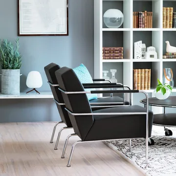 Cinema lænestol - Elmo Nordic sort-krom - Lammhults