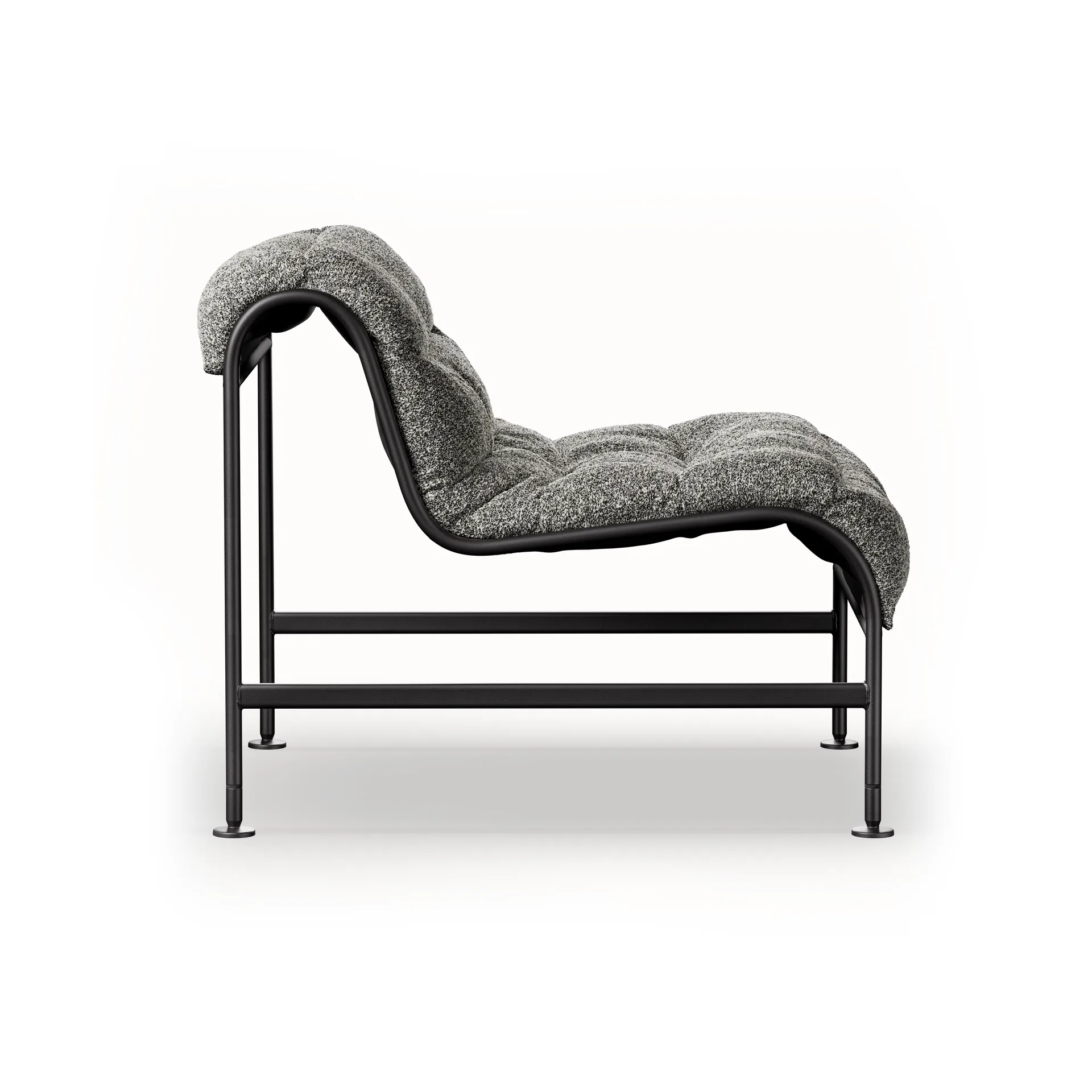 Sunny lænestol, Zero Sort-matsort stel Lammhults